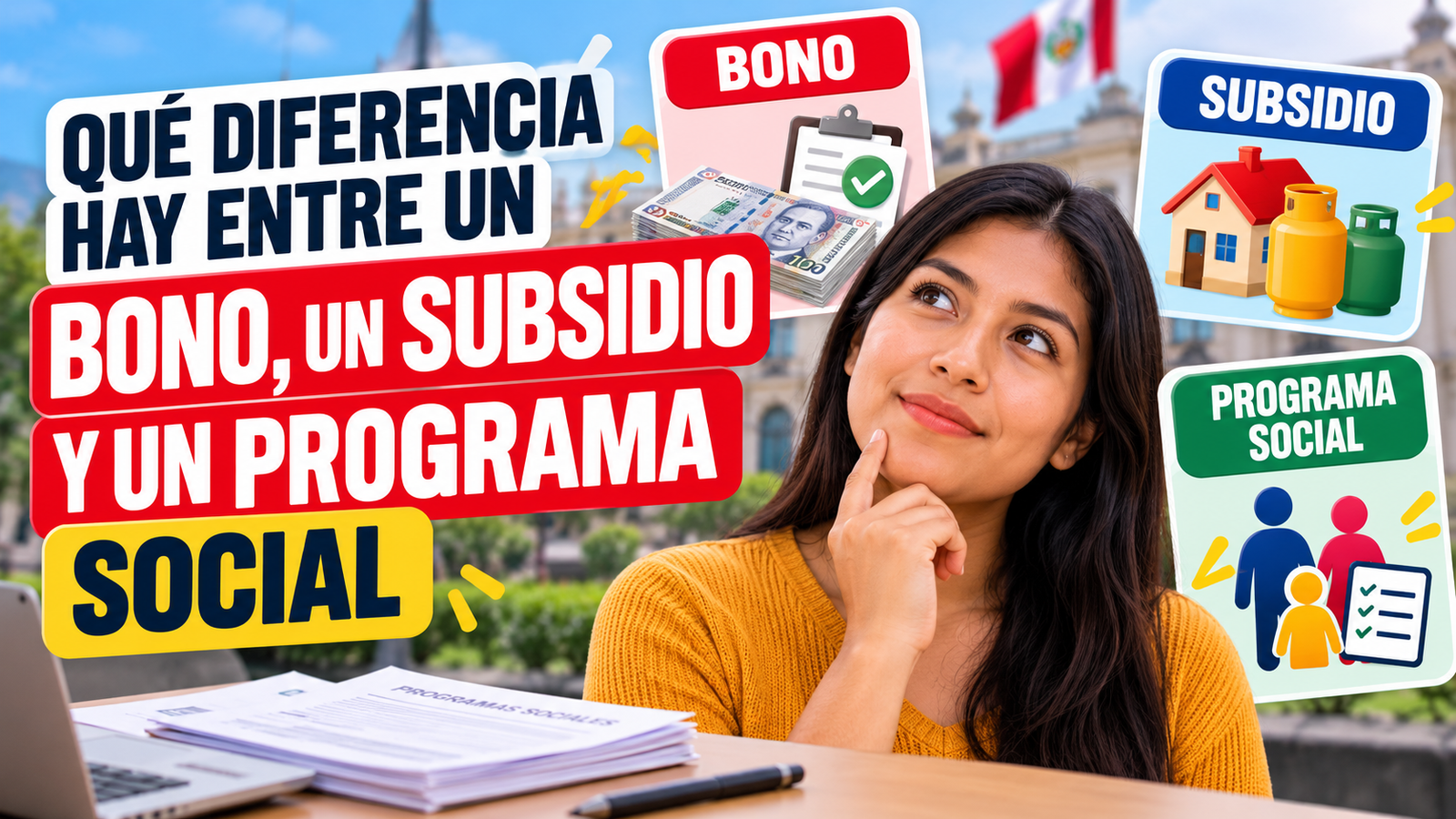 Qué diferencia hay entre un bono, un subsidio y un programa social